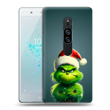 Пластиковый чехол на Sony Xperia XZ2 Premium с принтом Новый год