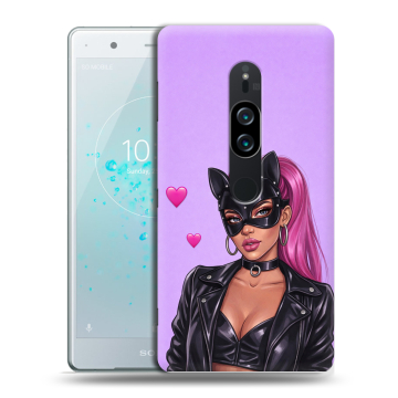 Пластиковый чехол на Sony Xperia XZ2 Premium с принтом женский