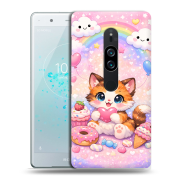 Пластиковый чехол на Sony Xperia XZ2 Premium с принтом для девочек