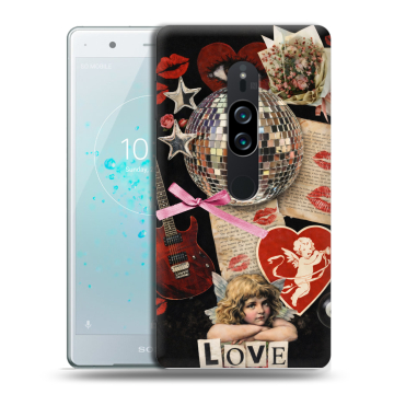 Пластиковый чехол на Sony Xperia XZ2 Premium с принтом для девочек