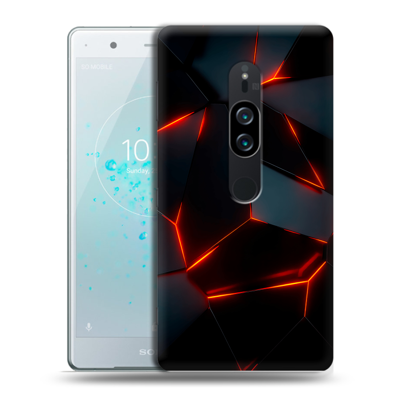 Пластиковый чехол на Sony Xperia XZ2 Premium с принтом Яркие абстракции Пластиковый чехол на Sony Xperia XZ2 Premium с принтом Яркие абстракции