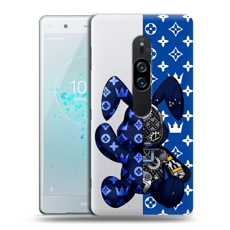 Пластиковый чехол на Sony Xperia XZ2 Premium с принтом Луи робот Пластиковый чехол на Sony Xperia XZ2 Premium с принтом Луи робот