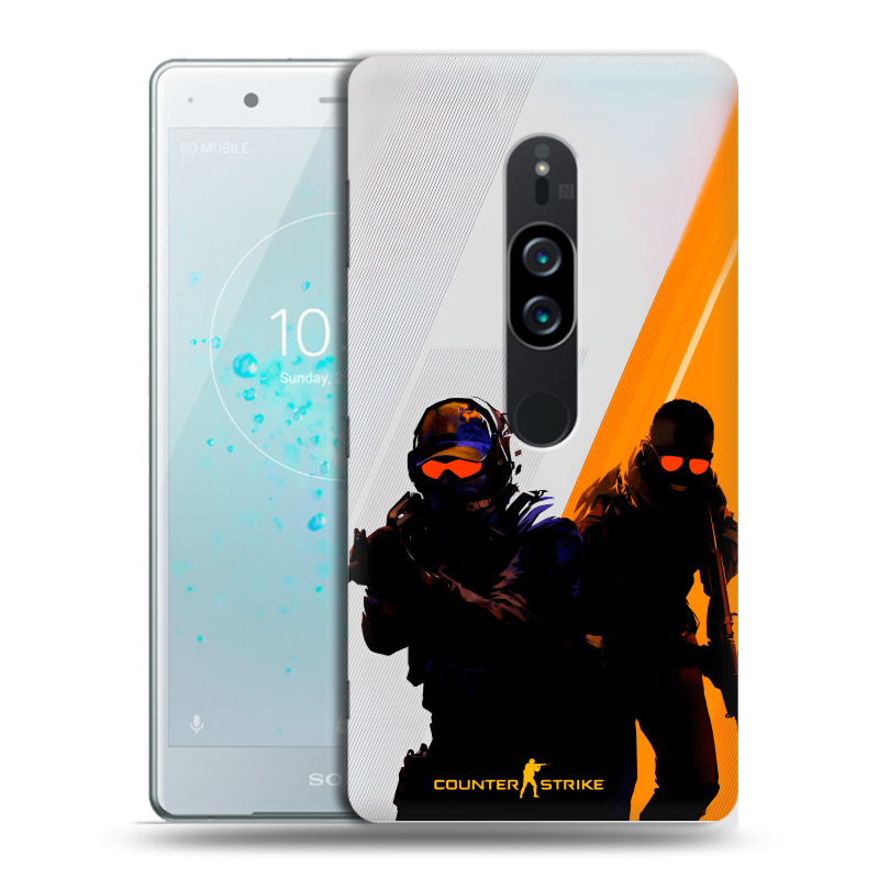 Пластиковый чехол на Sony Xperia XZ2 Premium с принтом Контер страйк Counter strike Пластиковый чехол на Sony Xperia XZ2 Premium с принтом Контер страйк Counter strike