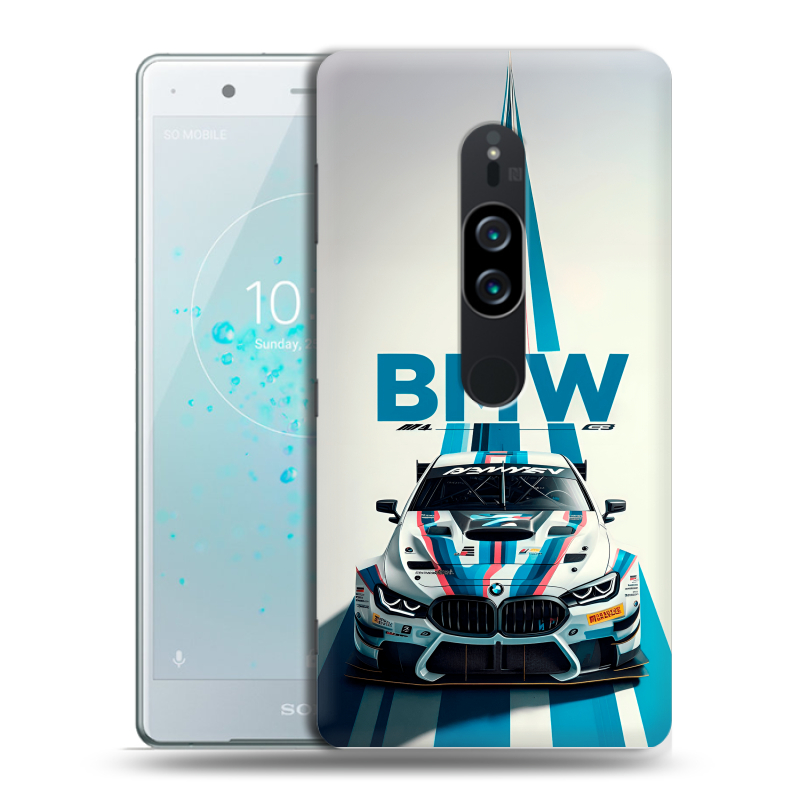 Пластиковый чехол на Sony Xperia XZ2 Premium с принтом БМВ BMW Пластиковый чехол на Sony Xperia XZ2 Premium с принтом БМВ BMW