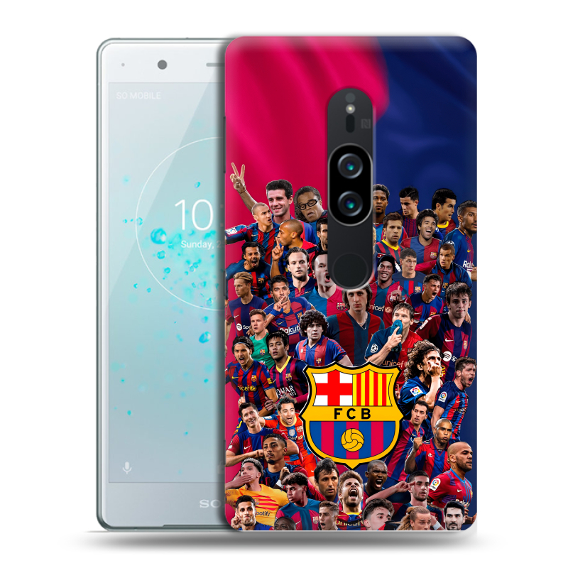 Пластиковый чехол на Sony Xperia XZ2 Premium с принтом Барселона Barcelona Пластиковый чехол на Sony Xperia XZ2 Premium с принтом Барселона Barcelona