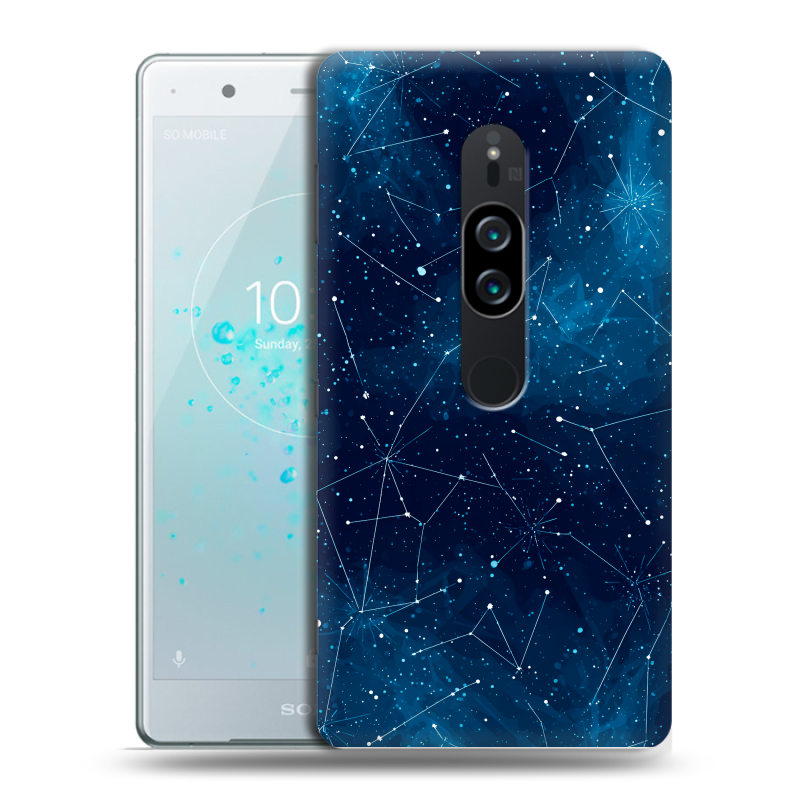 Пластиковый чехол на Sony Xperia XZ2 Premium с принтом Космос звезды Пластиковый чехол на Sony Xperia XZ2 Premium с принтом Космос звезды