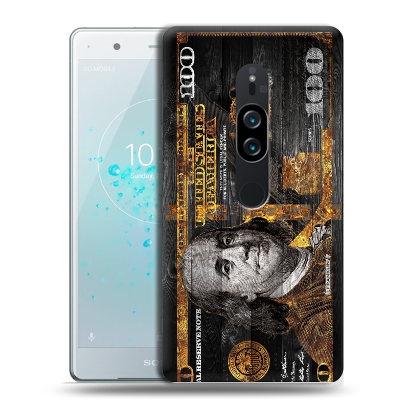 Пластиковый чехол на Sony Xperia XZ2 Premium с принтом Доллар деньги Пластиковый чехол на Sony Xperia XZ2 Premium с принтом Доллар деньги