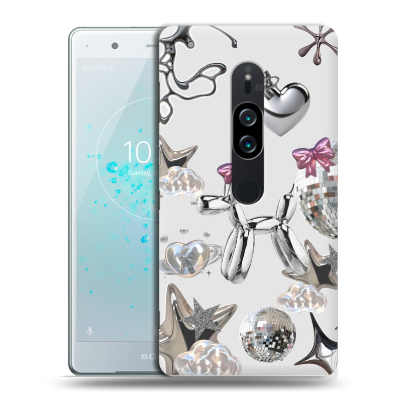 Пластиковый чехол на Sony Xperia XZ2 Premium с принтом Y2K Пластиковый чехол на Sony Xperia XZ2 Premium с принтом Y2K