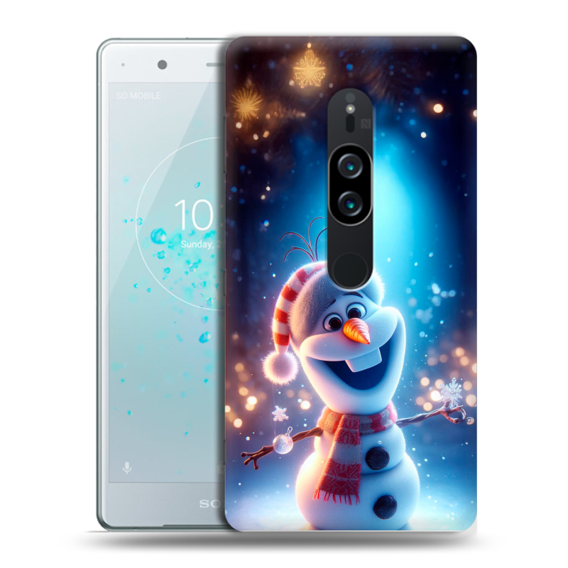 Пластиковый чехол на Sony Xperia XZ2 Premium с принтом Новый год Пластиковый чехол на Sony Xperia XZ2 Premium с принтом Новый год