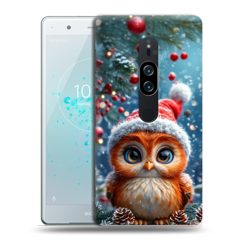 Пластиковый чехол на Sony Xperia XZ2 Premium с принтом Новый год Пластиковый чехол на Sony Xperia XZ2 Premium с принтом Новый год
