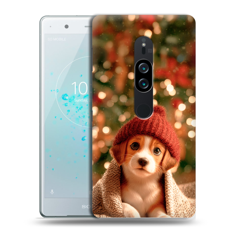 Пластиковый чехол на Sony Xperia XZ2 Premium с принтом Новый год Пластиковый чехол на Sony Xperia XZ2 Premium с принтом Новый год