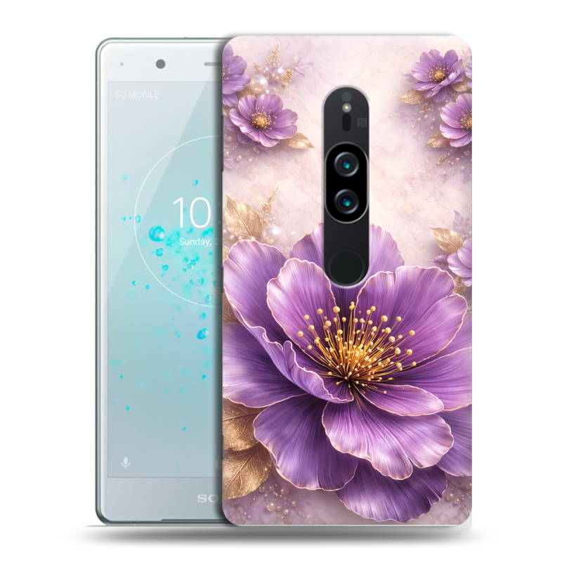 Пластиковый чехол на Sony Xperia XZ2 Premium с принтом женский Пластиковый чехол на Sony Xperia XZ2 Premium с принтом женский