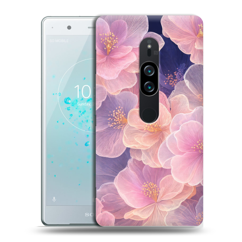 Пластиковый чехол на Sony Xperia XZ2 Premium с принтом женский Пластиковый чехол на Sony Xperia XZ2 Premium с принтом женский