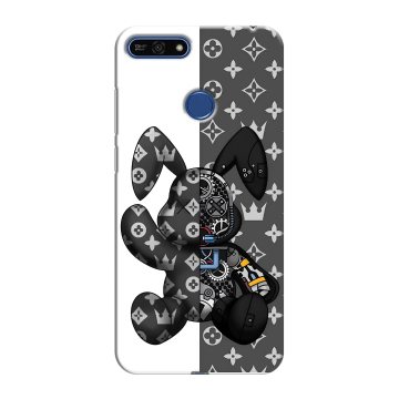 Силиконовый противоударный чехол на Huawei Honor 7A Pro с принтом Луи робот Силиконовый противоударный чехол на Huawei Honor 7A Pro с принтом Луи робот