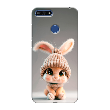 Силиконовый противоударный чехол на Huawei Honor 7A Pro с принтом Кролик