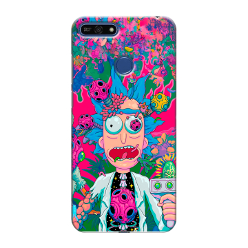 Силиконовый противоударный чехол на Huawei Honor 7A Pro с принтом Рик и Морти Rick Morty Силиконовый противоударный чехол на Huawei Honor 7A Pro с принтом Рик и Морти Rick Morty