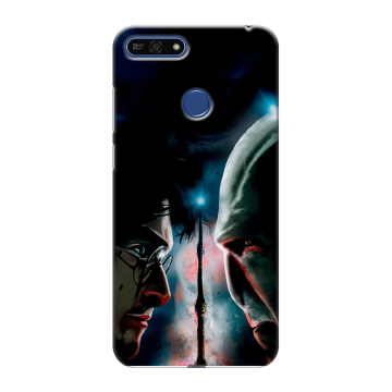 Силиконовый противоударный чехол на Huawei Honor 7A Pro с принтом Гарри Поттер Harry Potter