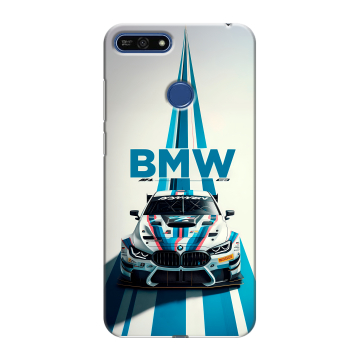 Силиконовый противоударный чехол на Huawei Honor 7A Pro с принтом БМВ BMW Силиконовый противоударный чехол на Huawei Honor 7A Pro с принтом БМВ BMW