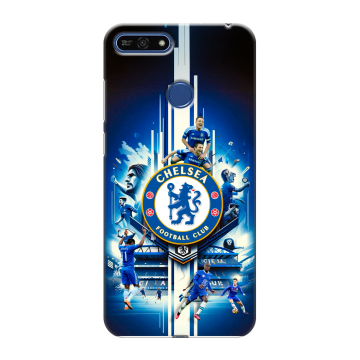 Силиконовый противоударный чехол на Huawei Honor 7A Pro с принтом Chelsea Челси Силиконовый противоударный чехол на Huawei Honor 7A Pro с принтом Chelsea Челси