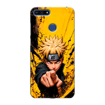 Силиконовый противоударный чехол на Huawei Honor 7A Pro с принтом Naruto Наруто Силиконовый противоударный чехол на Huawei Honor 7A Pro с принтом Naruto Наруто