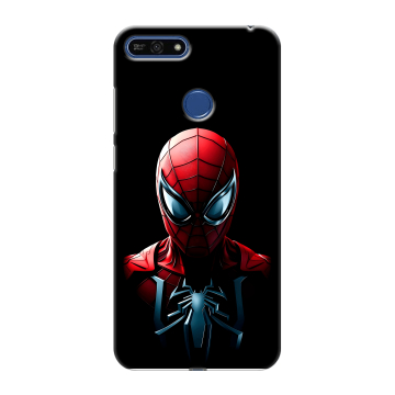 Силиконовый противоударный чехол на Huawei Honor 7A Pro с принтом Spiderman Человек паук