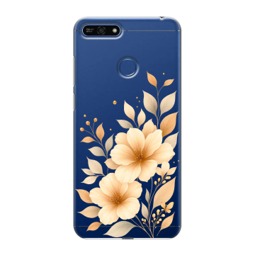 Силиконовый противоударный чехол на Huawei Honor 7A Pro с принтом для девушки Силиконовый противоударный чехол на Huawei Honor 7A Pro с принтом для девушки