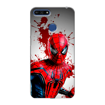 Силиконовый противоударный чехол на Huawei Honor 7A Pro с принтом Spiderman Человек паук