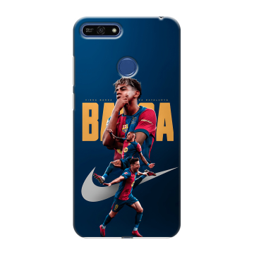 Силиконовый противоударный чехол на Huawei Honor 7A Pro с принтом Барселона Barca Yamal Силиконовый противоударный чехол на Huawei Honor 7A Pro с принтом Барселона Barca Yamal