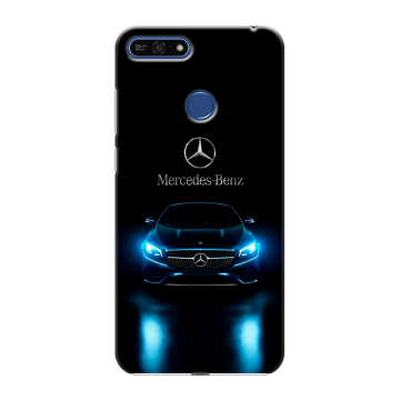 Силиконовый противоударный чехол на Huawei Honor 7A Pro с принтом Mercedes Мерседес