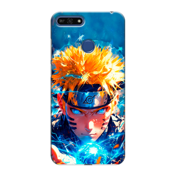 Силиконовый противоударный чехол на Huawei Honor 7A Pro с принтом Аниме Наруто Naruto
