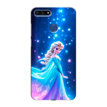 Силиконовый противоударный чехол на Huawei Honor 7A Pro с принтом Холодное сердце Frozen Силиконовый противоударный чехол на Huawei Honor 7A Pro с принтом Холодное сердце Frozen