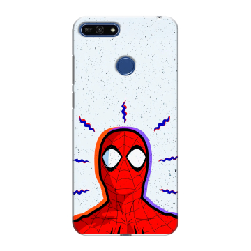 Силиконовый противоударный чехол на Huawei Honor 7A Pro с принтом Spiderman Человек паук Силиконовый противоударный чехол на Huawei Honor 7A Pro с принтом Spiderman Человек паук