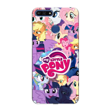 Силиконовый противоударный чехол на Huawei Honor 7A Pro с принтом My little pony Дружба чудо Силиконовый противоударный чехол на Huawei Honor 7A Pro с принтом My little pony Дружба чудо
