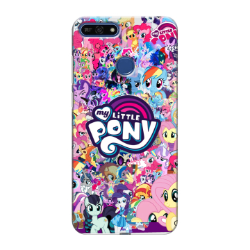 Силиконовый противоударный чехол на Huawei Honor 7A Pro с принтом My little pony Дружба чудо Силиконовый противоударный чехол на Huawei Honor 7A Pro с принтом My little pony Дружба чудо