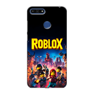 Силиконовый противоударный чехол на Huawei Honor 7A Pro с принтом Roblox Роблокс Силиконовый противоударный чехол на Huawei Honor 7A Pro с принтом Roblox Роблокс