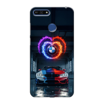 Силиконовый противоударный чехол на Huawei Honor 7A Pro с принтом BMW БМВ Силиконовый противоударный чехол на Huawei Honor 7A Pro с принтом BMW БМВ