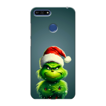 Силиконовый противоударный чехол на Huawei Honor 7A Pro с принтом Новый год