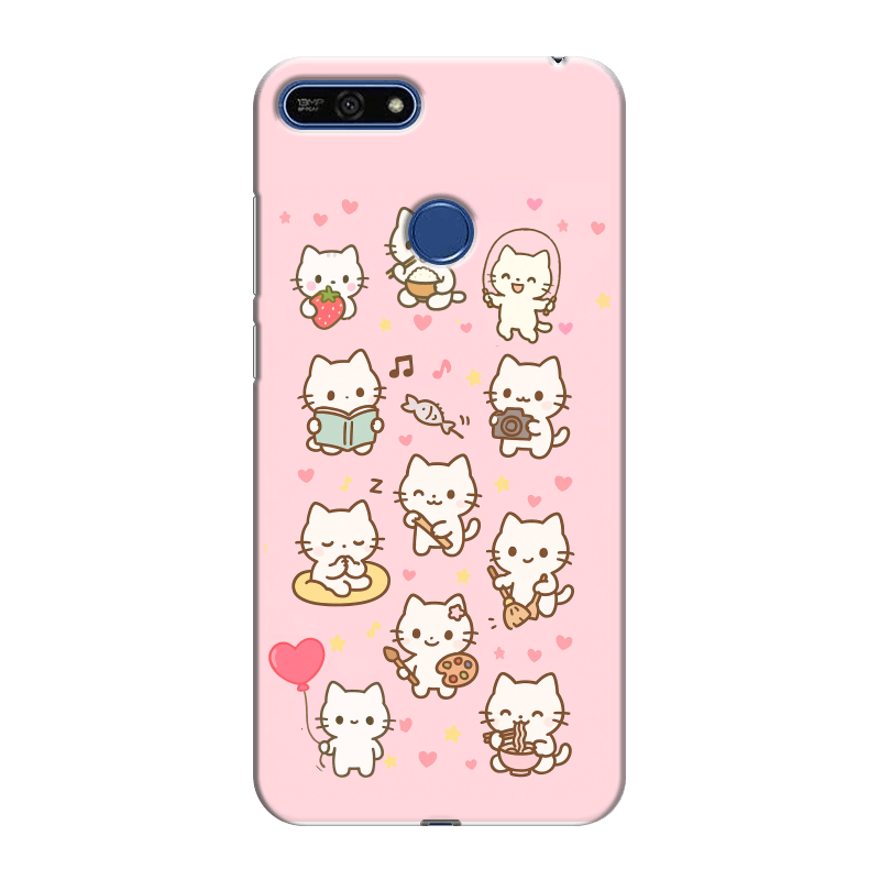 Силиконовый противоударный чехол на Huawei Honor 7A Pro с принтом Hello Kitty Хелоу Кити Силиконовый противоударный чехол на Huawei Honor 7A Pro с принтом Hello Kitty Хелоу Кити