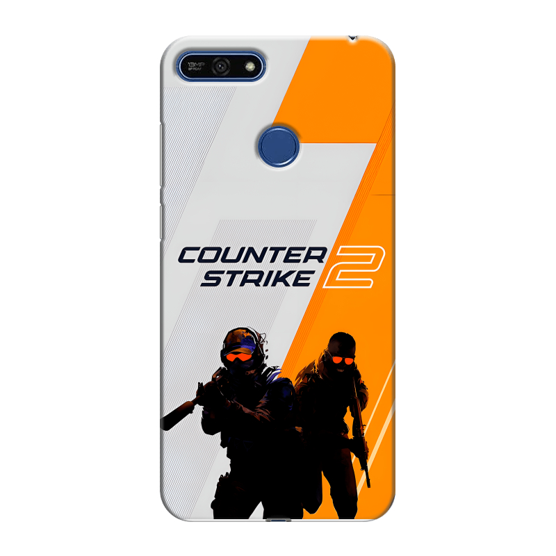 Силиконовый противоударный чехол на Huawei Honor 7A Pro с принтом Counter Strike Силиконовый противоударный чехол на Huawei Honor 7A Pro с принтом Counter Strike