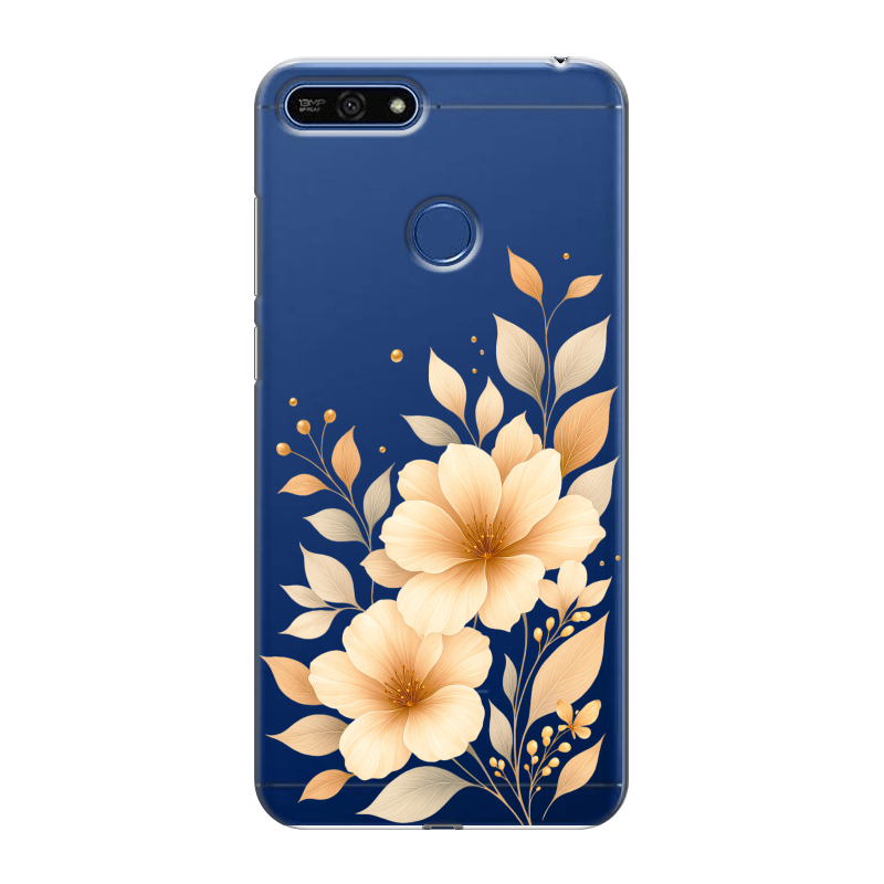 Силиконовый противоударный чехол на Huawei Honor 7A Pro с принтом для девушки Силиконовый противоударный чехол на Huawei Honor 7A Pro с принтом для девушки
