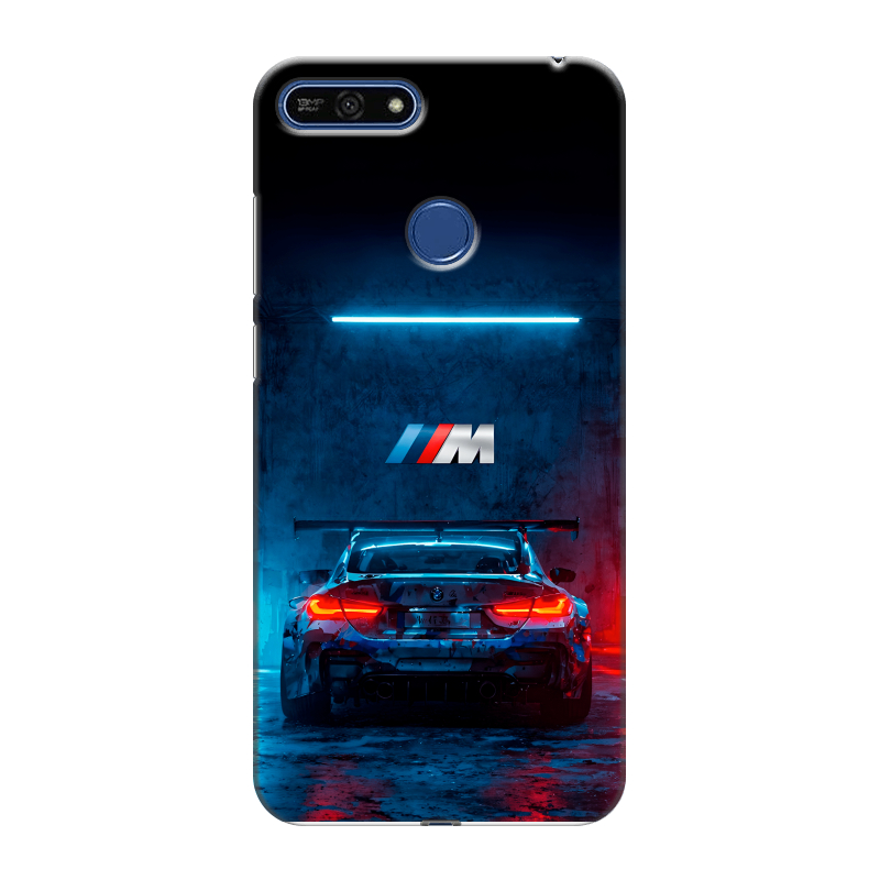 Силиконовый противоударный чехол на Huawei Honor 7A Pro с принтом BMW БМВ Силиконовый противоударный чехол на Huawei Honor 7A Pro с принтом BMW БМВ