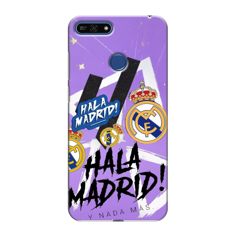Силиконовый противоударный чехол на Huawei Honor 7A Pro с принтом Real Madrid Реал Мадрид Силиконовый противоударный чехол на Huawei Honor 7A Pro с принтом Real Madrid Реал Мадрид