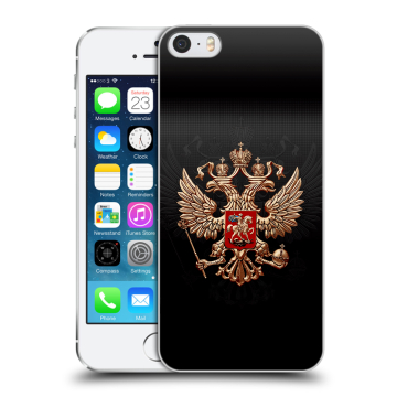 Пластиковый чехол на Iphone 5s с принтом Герб России Пластиковый чехол на Iphone 5s с принтом Герб России