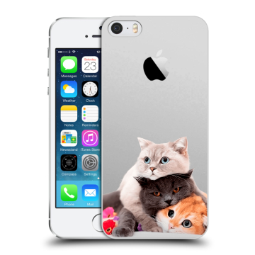 Пластиковый чехол на Iphone 5s с принтом Кошки Пластиковый чехол на Iphone 5s с принтом Кошки