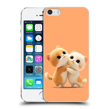Пластиковый чехол на Iphone 5s с принтом Милые котики Пластиковый чехол на Iphone 5s с принтом Милые котики