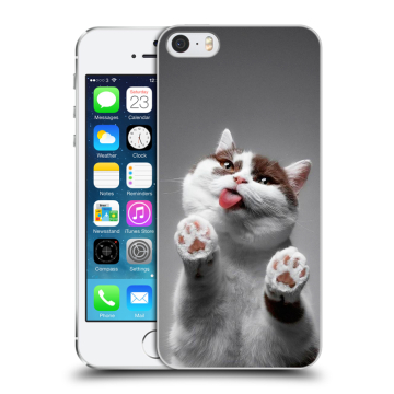 Пластиковый чехол на Iphone 5s с принтом Коты Пластиковый чехол на Iphone 5s с принтом Коты