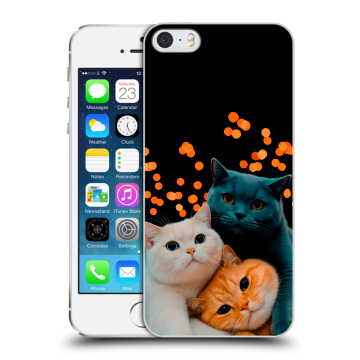 Пластиковый чехол на Iphone 5s с принтом Кошки Пластиковый чехол на Iphone 5s с принтом Кошки