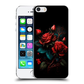Пластиковый чехол на Iphone 5s с принтом Розы красные