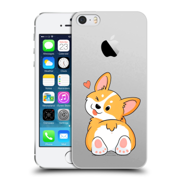 Пластиковый чехол на Iphone 5s с принтом Корги