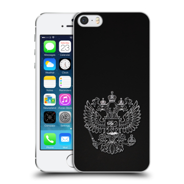 Пластиковый чехол на Iphone 5s с принтом Герб России Пластиковый чехол на Iphone 5s с принтом Герб России